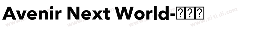 Avenir Next World字体转换